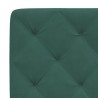 Lit avec matelas vert foncé 140x190 cm velours 