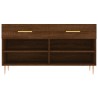 Banc à chaussures chêne marron 102x35x55 cm bois d'ingénierie 