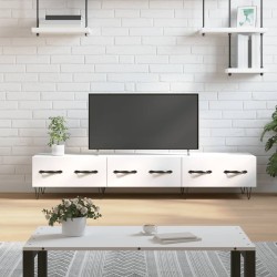 Meuble TV blanc 150x36x30 cm bois d'ingénierie 