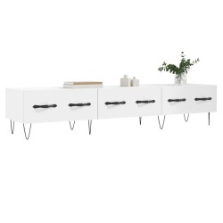 Meuble TV blanc 150x36x30 cm bois d'ingénierie 