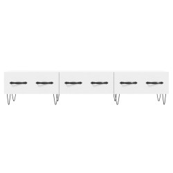 Meuble TV blanc 150x36x30 cm bois d'ingénierie 