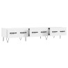 Meuble TV blanc 150x36x30 cm bois d'ingénierie 