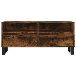 Meuble TV chêne fumé 100x34,5x44,5 cm bois d'ingénierie 