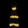 Sapin de Noël à LED sur mât de drapeau 1534 LED blanc 500 cm 