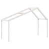 Lit superposé sans matelas blanc 90x200 cm bois de pin massif 