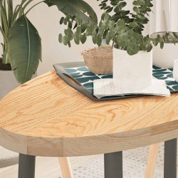 Dessus de table 100x50x4 cm bois de chêne massif ovale 