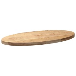 Dessus de table 100x50x4 cm bois de chêne massif ovale 