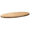 Dessus de table 100x50x4 cm bois de chêne massif ovale 