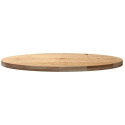 Dessus de table 100x50x4 cm bois de chêne massif ovale 