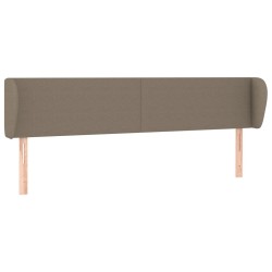 Tête de lit avec oreilles Taupe 183x23x78/88 cm Tissu 