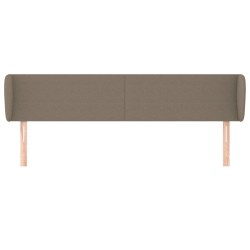 Tête de lit avec oreilles Taupe 183x23x78/88 cm Tissu 