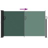Auvent latéral rétractable vert foncé 117x300 cm 