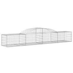 Paniers à gabions arqués 5 pcs 300x50x40/60 cm fer galvanisé 