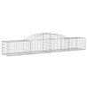 Paniers à gabions arqués 5 pcs 300x50x40/60 cm fer galvanisé 