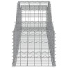 Paniers à gabions arqués 5 pcs 300x50x40/60 cm fer galvanisé 