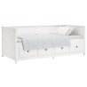 Lit de jour sans matelas blanc 75x190 cm bois de pin massif 