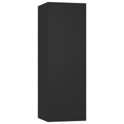 Meubles TV 2 pcs Noir 30,5x30x90 cm Bois d’ingénierie 