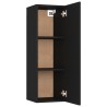 Meubles TV 2 pcs Noir 30,5x30x90 cm Bois d’ingénierie 