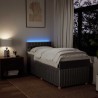 Sommier à lattes de lit avec matelas Taupe 90x190 cm Tissu 