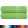 Serviettes de bain 2pcs vert pomme 100x150cm 360g/m² 100% coton 