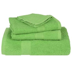 Serviettes de bain 2pcs vert pomme 100x150cm 360g/m² 100% coton 