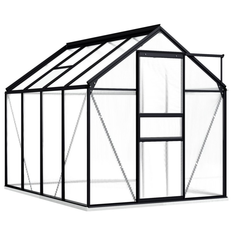 Serre avec cadre de base Anthracite Aluminium 4,75 m² 