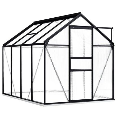 Serre avec cadre de base Anthracite Aluminium 4,75 m² 