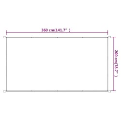 Auvent vertical Bleu 200x360 cm Tissu oxford 