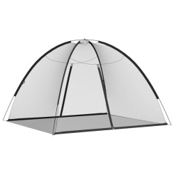 Moustiquaire mongole avec portes 220 maille noir 200x180x135 cm 
