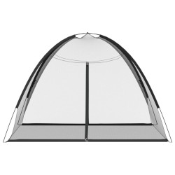 Moustiquaire mongole avec portes 220 maille noir 200x180x135 cm 