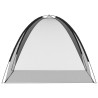 Moustiquaire mongole avec portes 220 maille noir 200x180x135 cm 