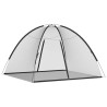 Moustiquaire mongole avec portes 220 maille noir 200x180x135 cm 