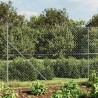 Clôture à mailles losangées avec ancrage argenté 1,4x10 m 