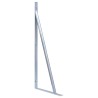 Supports pour poteau de clôture 2 pcs Acier galvanisé 