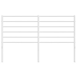 Tête de lit métal blanc 135 cm 