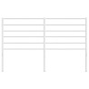 Tête de lit métal blanc 135 cm 