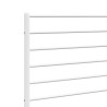 Tête de lit métal blanc 135 cm 