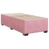 Sommier à lattes de lit avec matelas Rose 100x200 cm Velours 