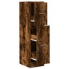 Armoire d'apothicaire chêne fumé 30x41x118 cm bois d'ingénierie 