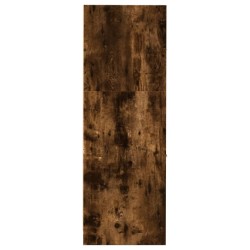 Armoire d'apothicaire chêne fumé 30x41x118 cm bois d'ingénierie 