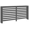 Cache-radiateur Gris 169x19x84 cm Bois massif de pin 