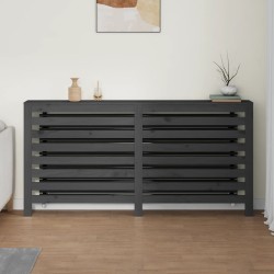 Cache-radiateur Gris 169x19x84 cm Bois massif de pin 