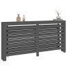 Cache-radiateur Gris 169x19x84 cm Bois massif de pin 