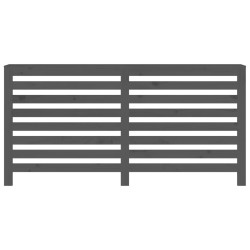 Cache-radiateur Gris 169x19x84 cm Bois massif de pin 