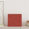 Sacs en papier 50 pcs avec poignées rouge 32x22x28 cm 