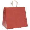 Sacs en papier 50 pcs avec poignées rouge 32x22x28 cm 