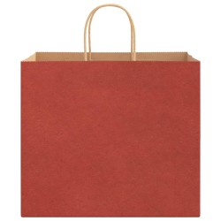 Sacs en papier 50 pcs avec poignées rouge 32x22x28 cm 