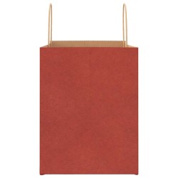 Sacs en papier 50 pcs avec poignées rouge 32x22x28 cm 