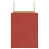 Sacs en papier 50 pcs avec poignées rouge 32x22x28 cm 