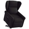 Fauteuil inclinable électrique noir tissu 